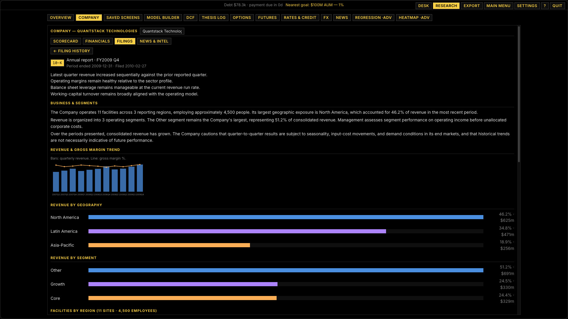 Volatility screenshot