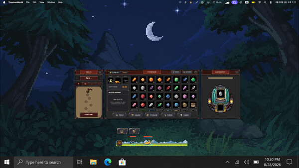 Traymon World: Taskbar Monster RPG screenshot 2