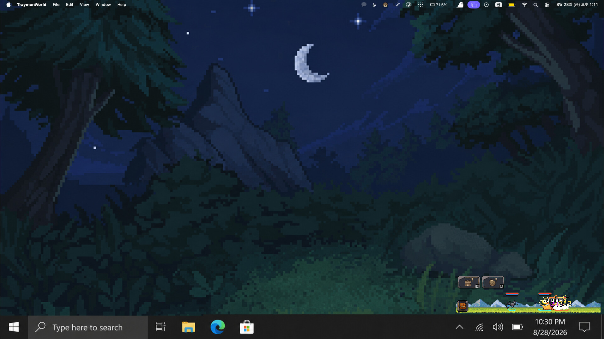Traymon World: Taskbar Monster RPG screenshot 1