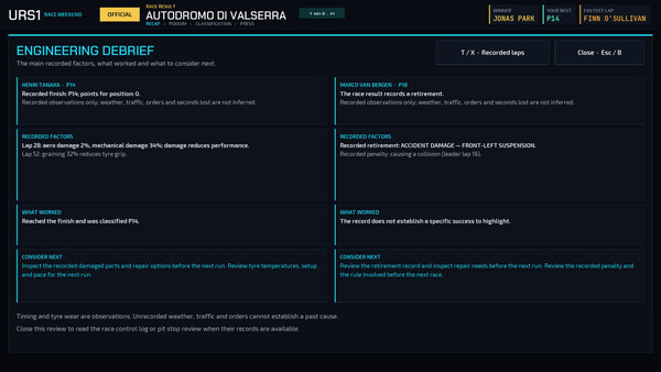 Ultimate Racing Simulator 1 — скриншот