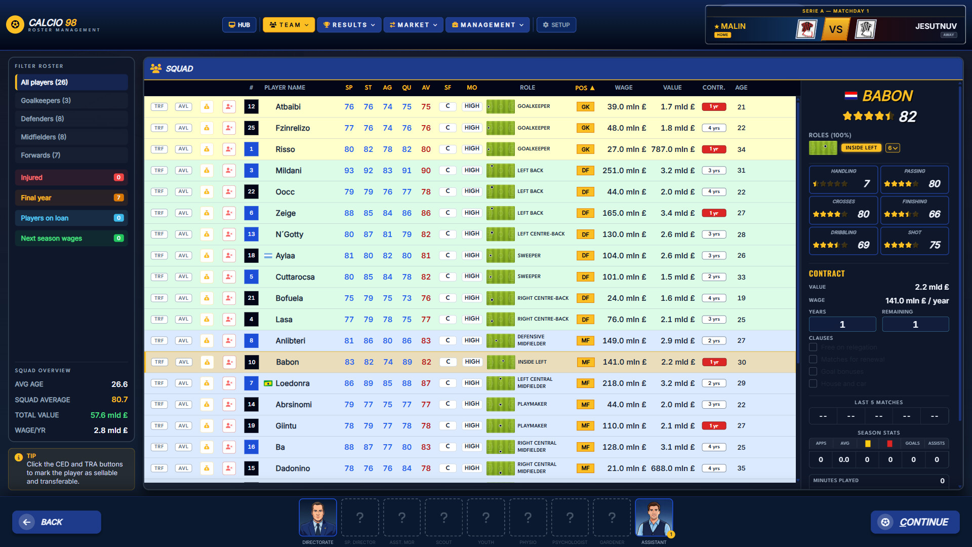 Calcio 98 screenshot 7