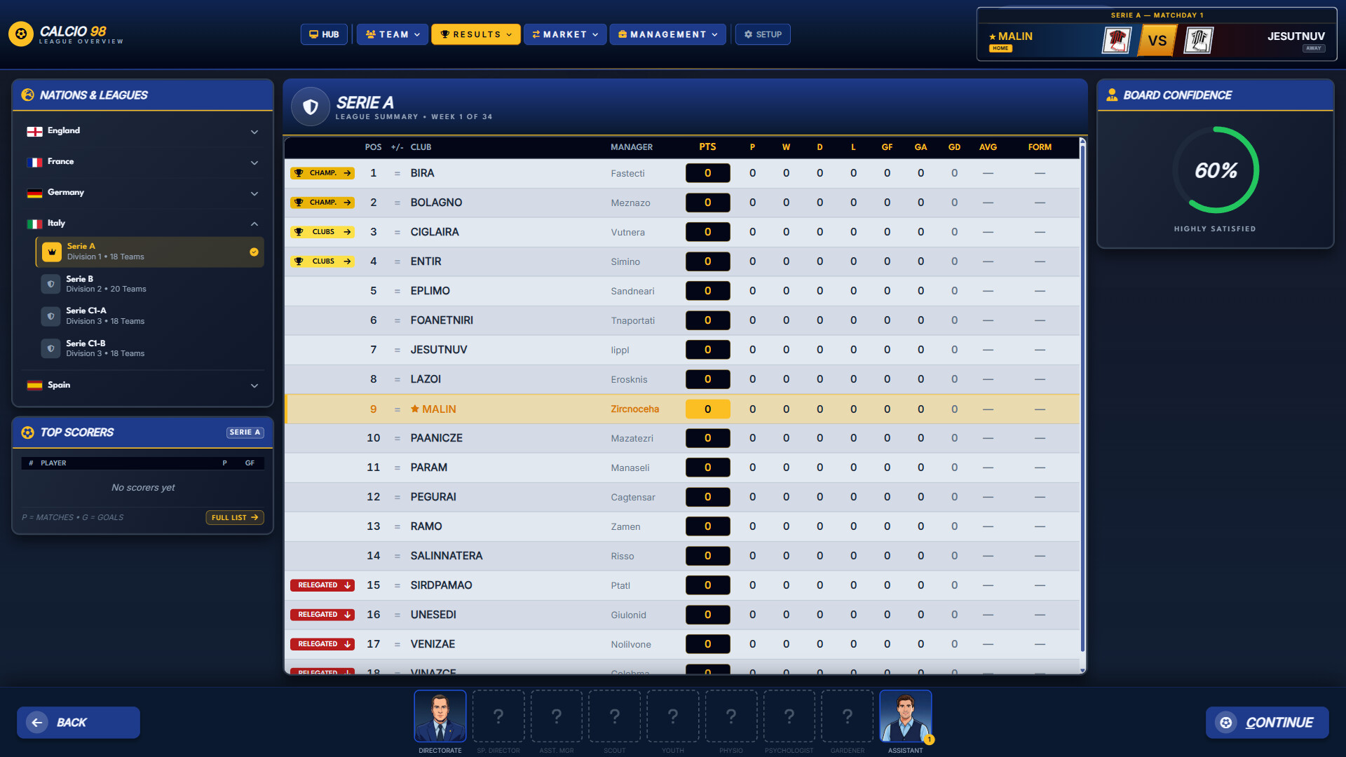 Calcio 98 screenshot 8