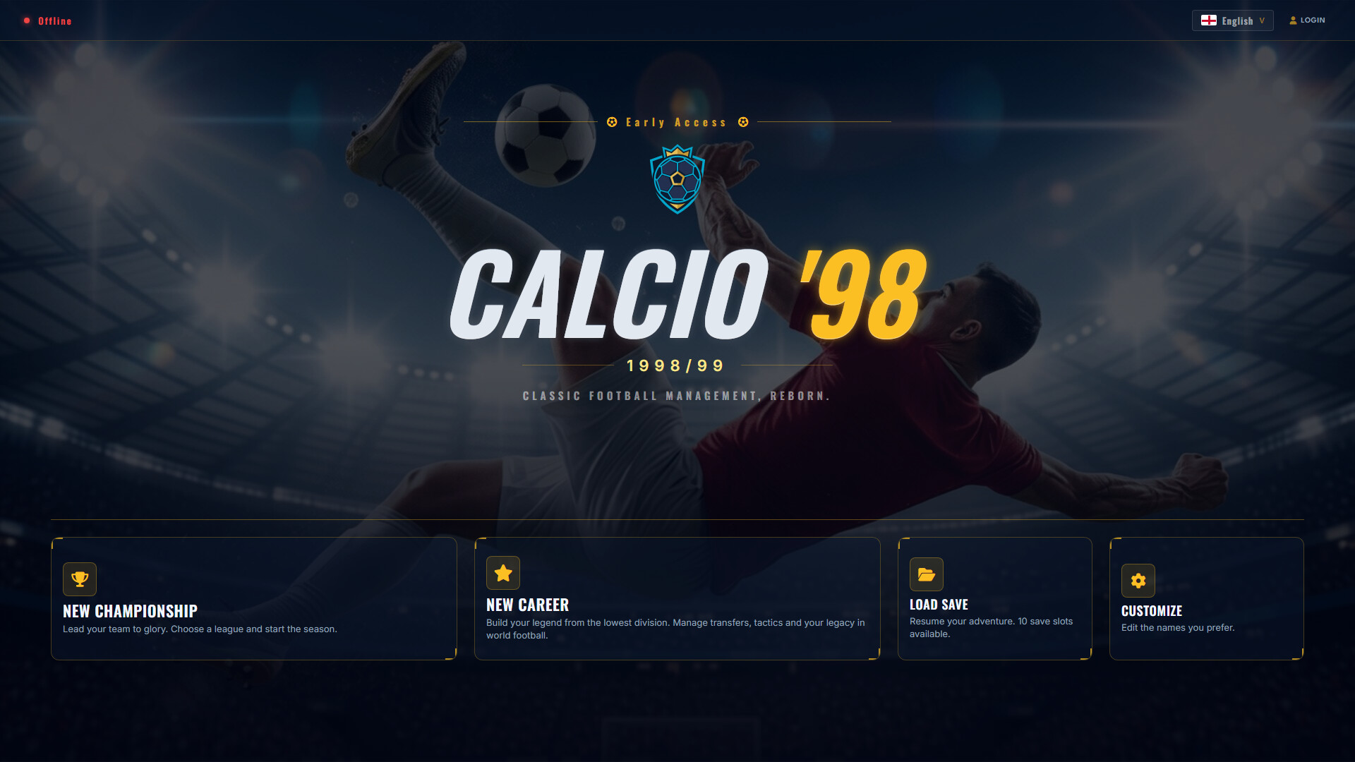 Calcio 98 screenshot 2