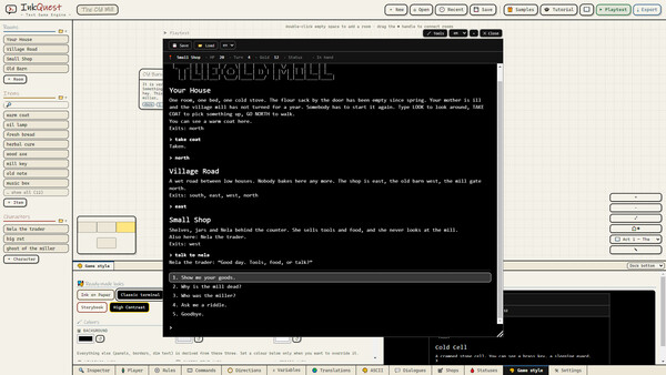 InkQuest: Text Game Engine Demo 스크린샷 2