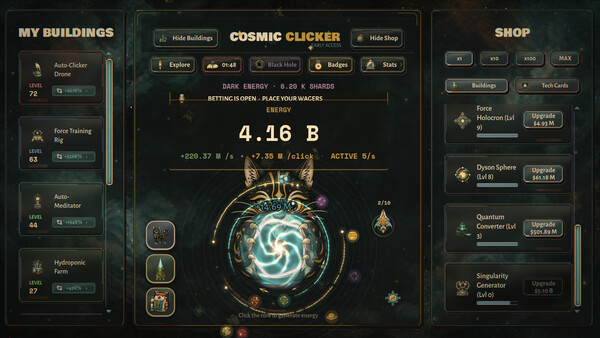 Cosmic Clicker screenshot 1