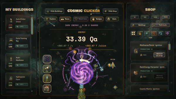 Cosmic Clicker screenshot 2