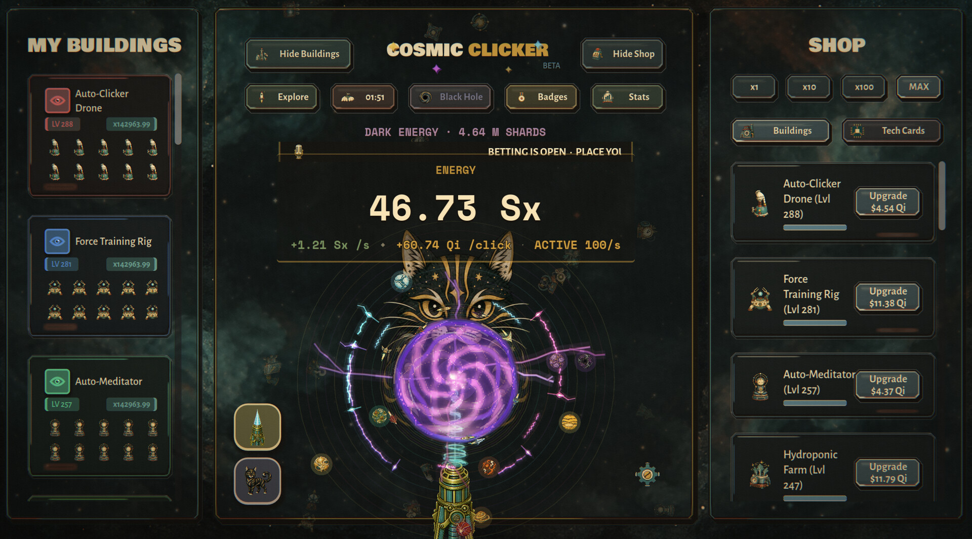 Cosmic Clicker screenshot 2