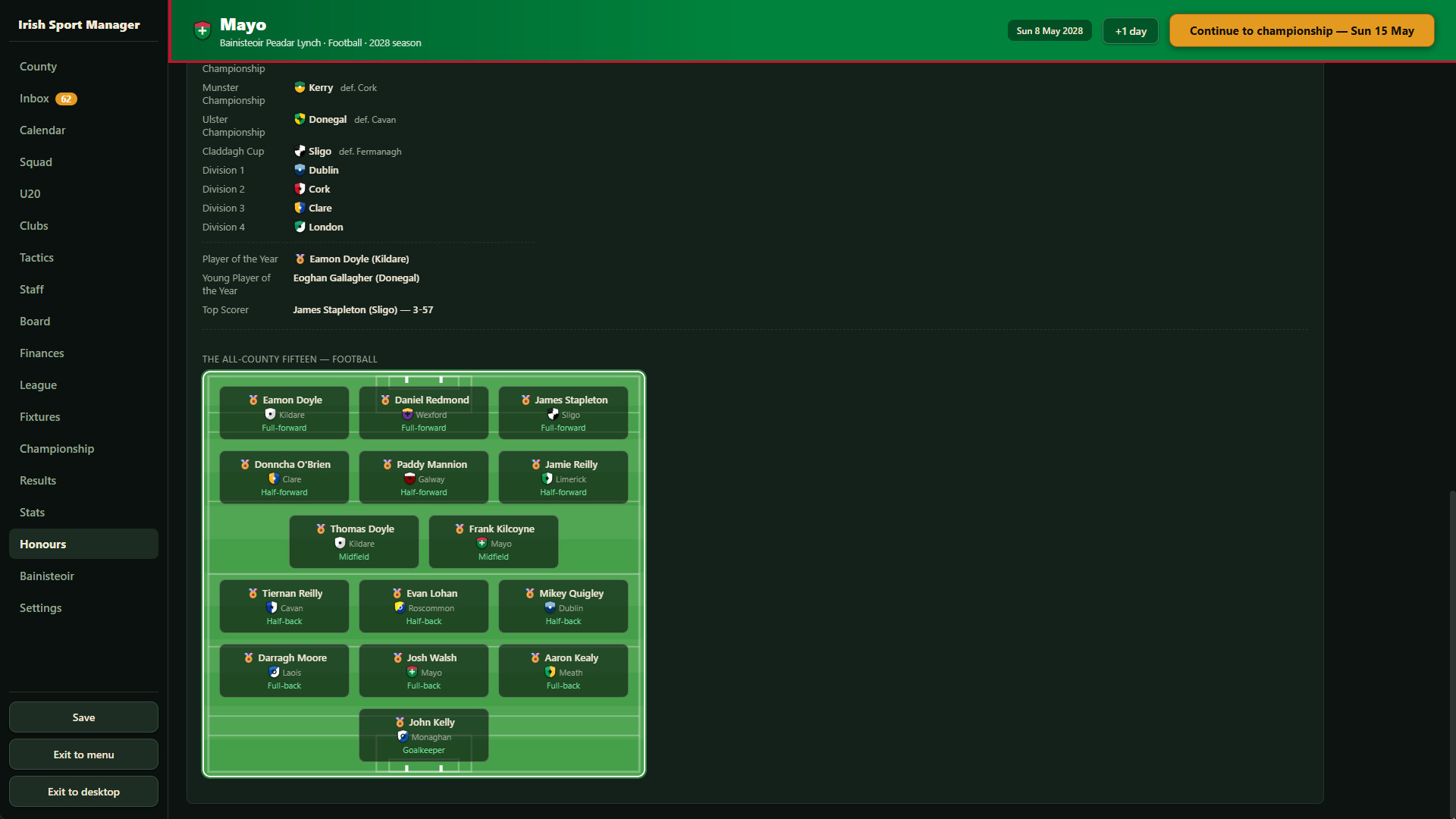 Irish Sport Manager screenshot 7