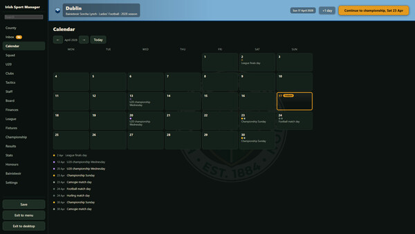 Irish Sport Manager screenshot 6
