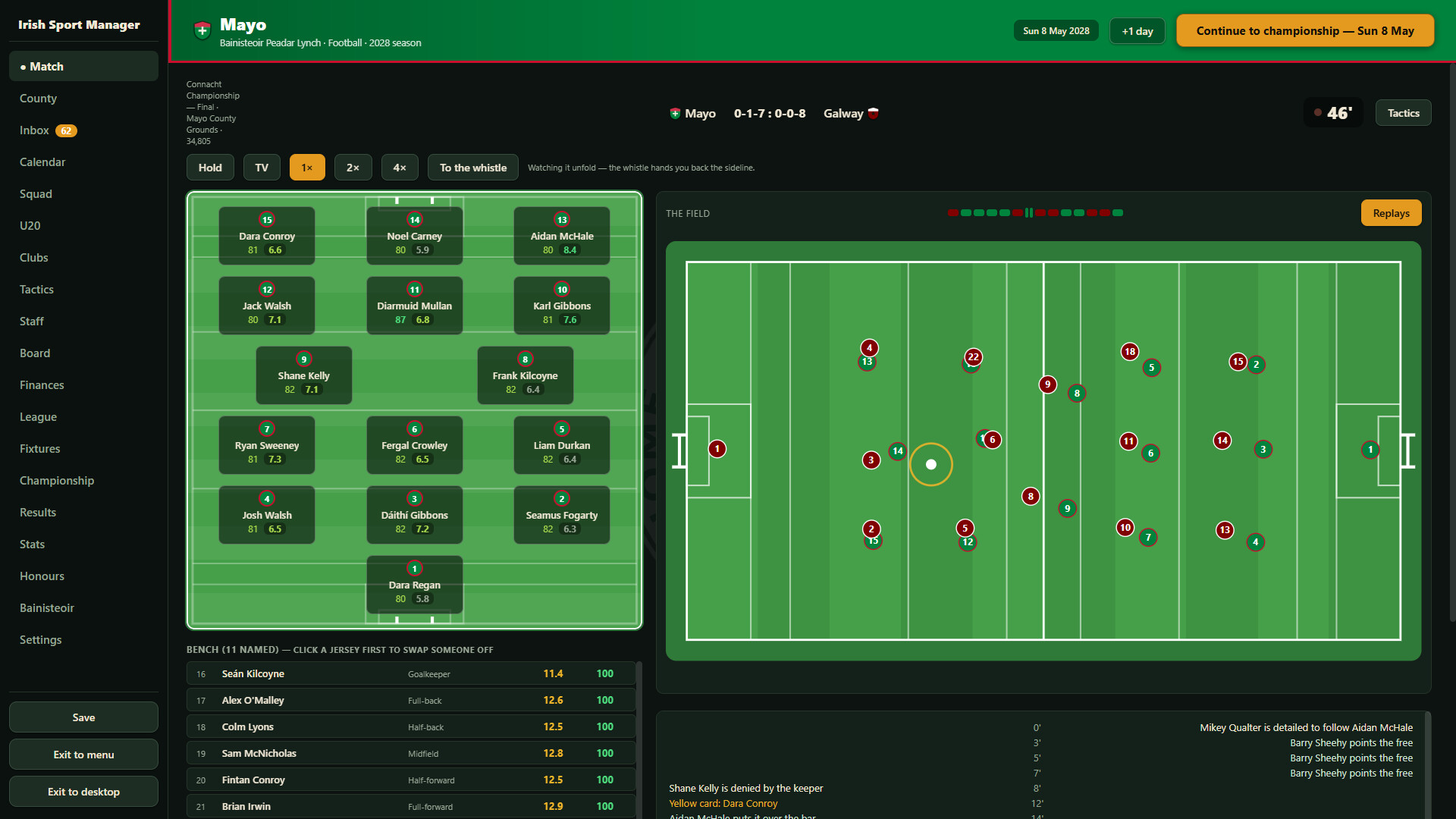 Irish Sport Manager screenshot 1