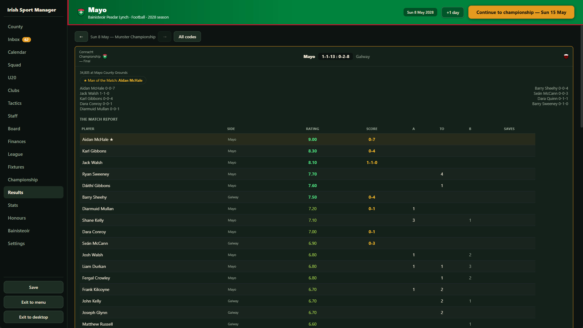 Irish Sport Manager screenshot 11