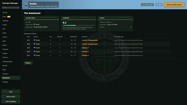 Irish Sport Manager screenshot 13