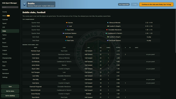Irish Sport Manager screenshot 8