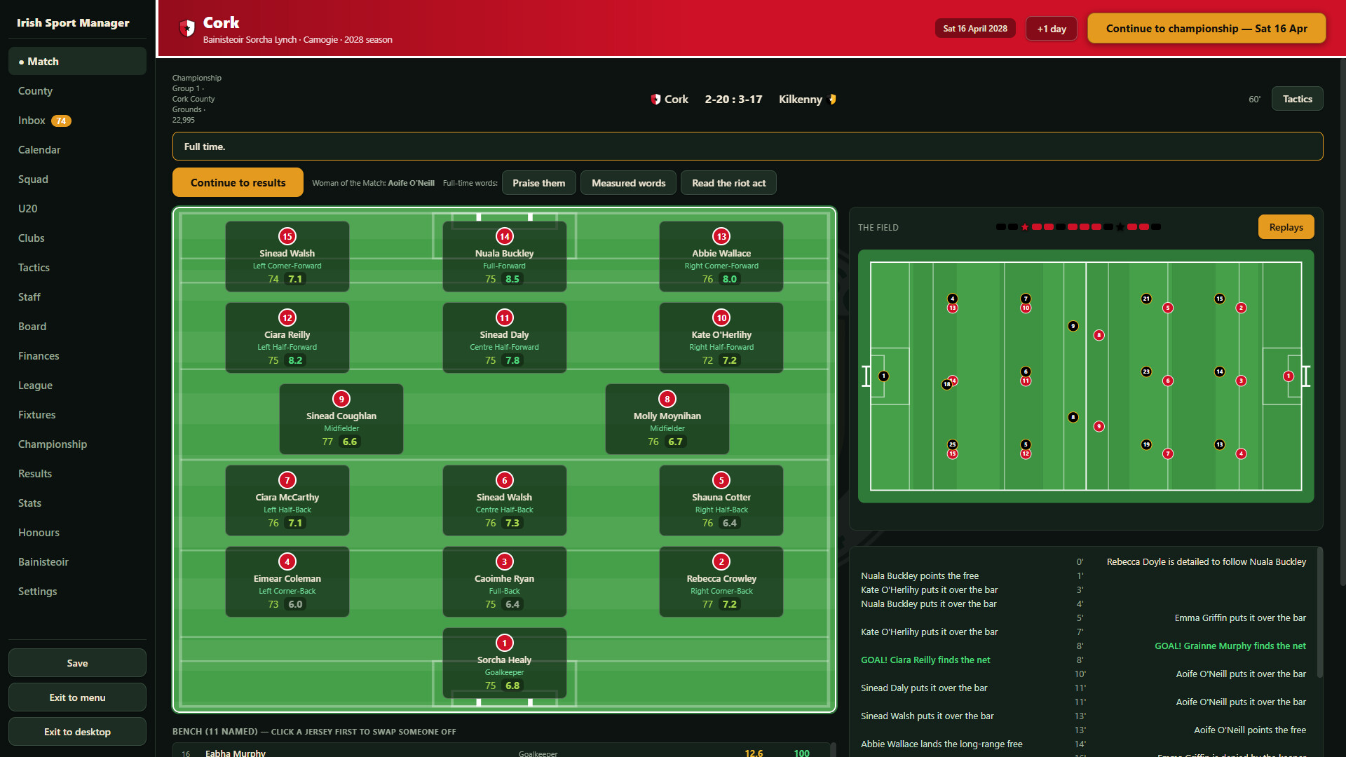 Irish Sport Manager screenshot 13