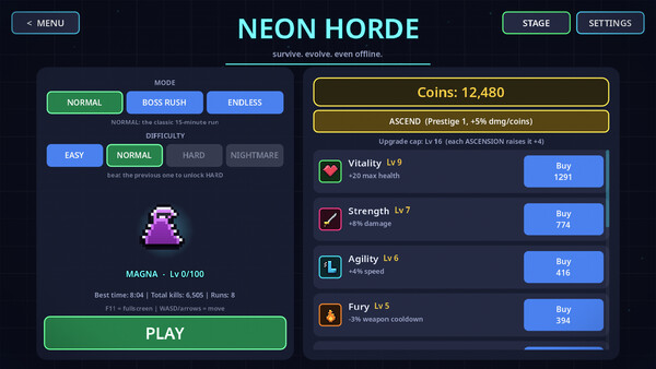 Neon Horde 스크린샷 4