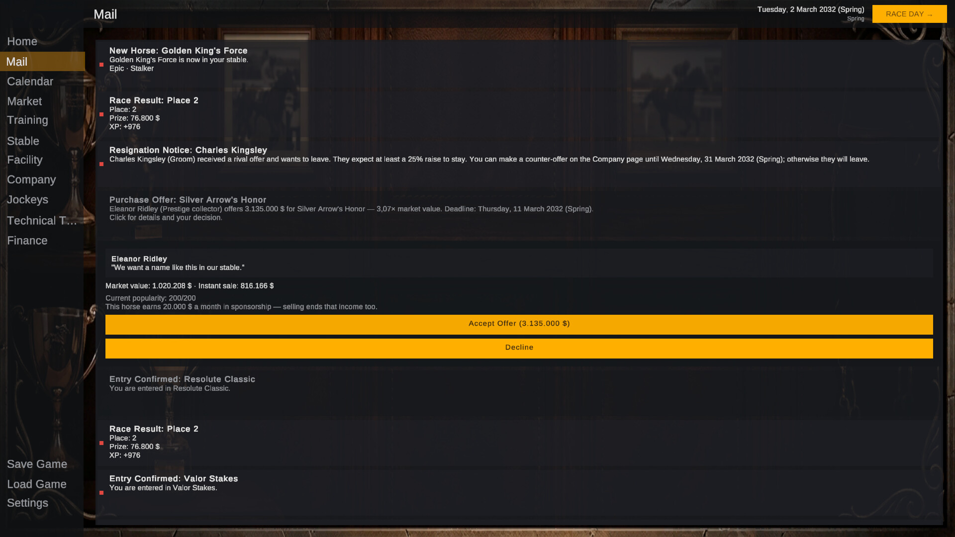 Derby Dynasty : Horse Racing RPG screenshot #9