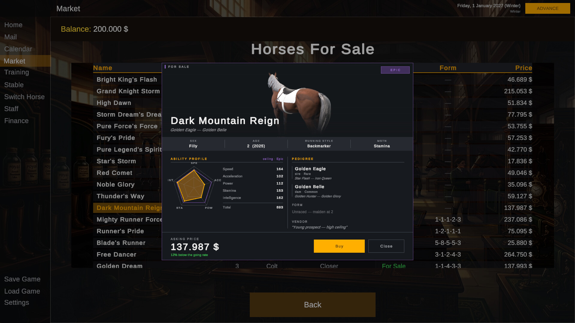 Derby Dynasty : Horse Racing RPG screenshot #2