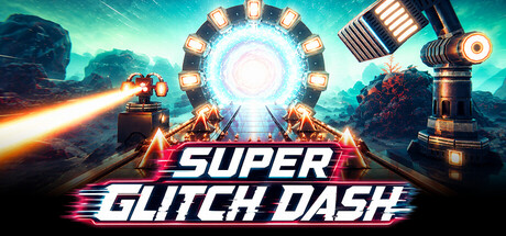 Super Glitch Dash — Steam header