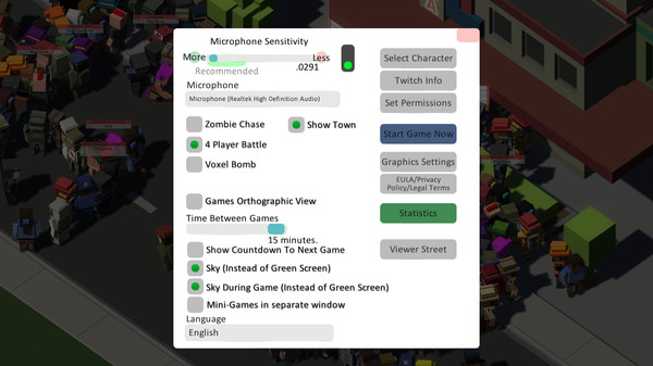 Screenshot z Stream Buddy