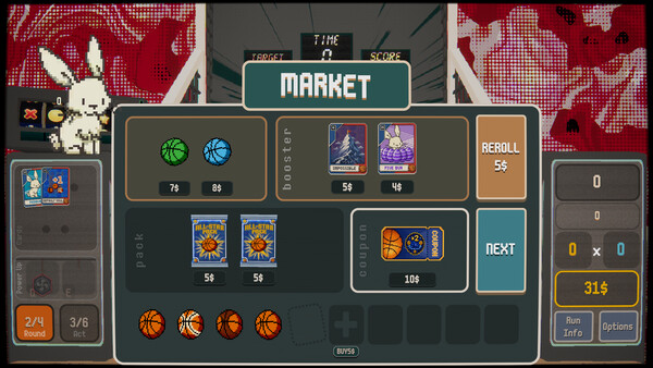 BUNNYBALL: Arcade Basketball Roguelike 스크린샷 3