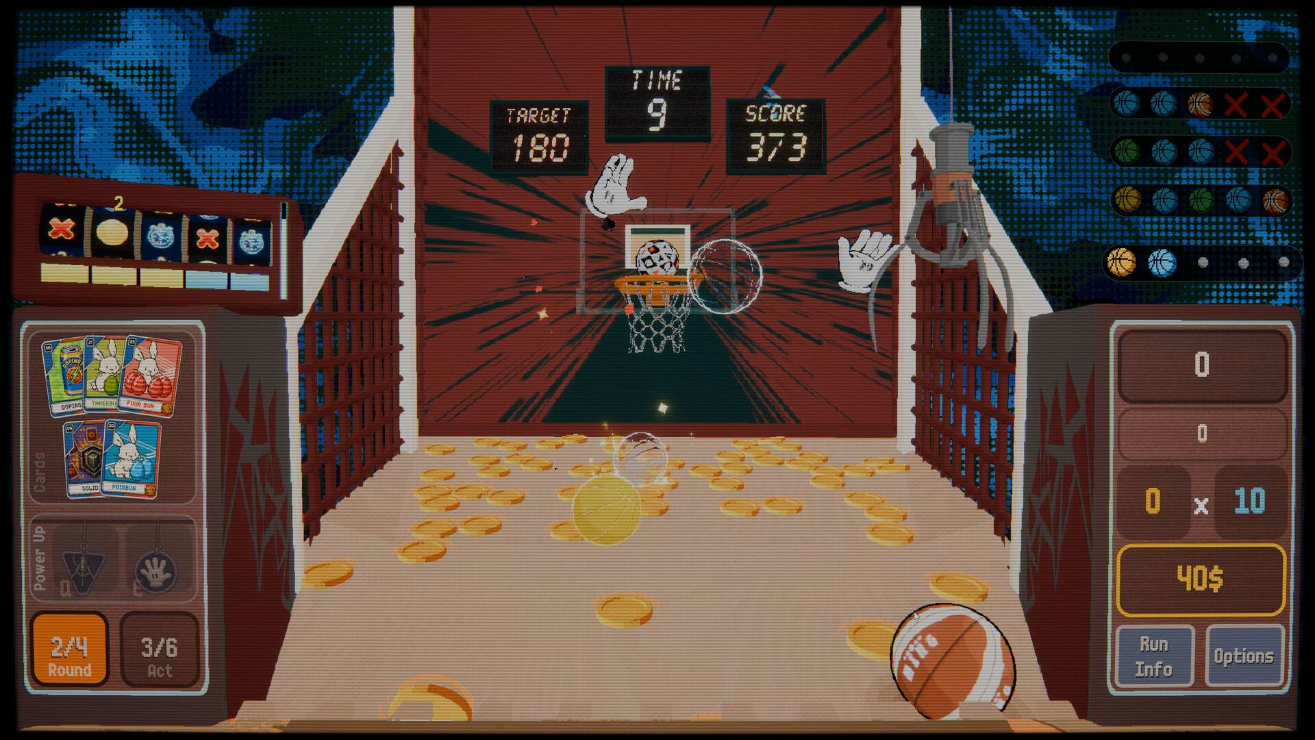BUNNYBALL: Arcade Basketball Roguelike screenshot 2