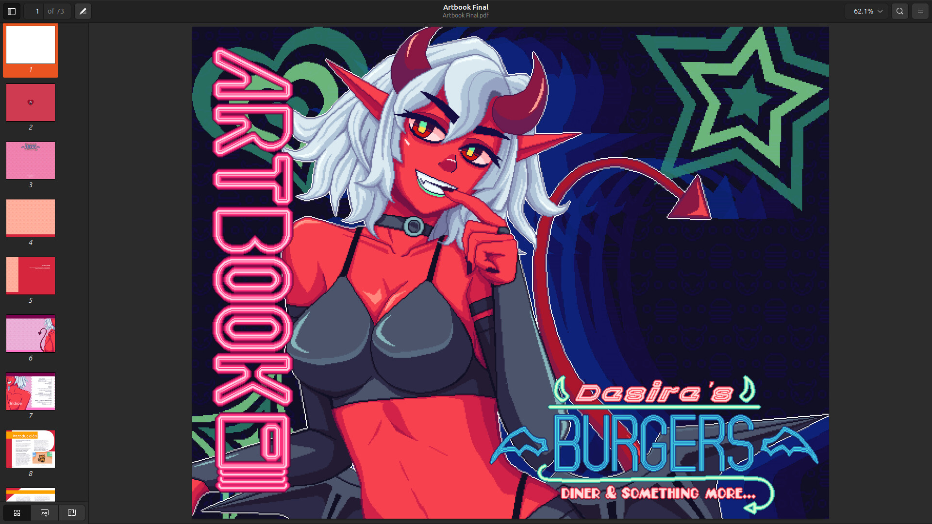 Desire's Burgers Artbook Featured Screenshot #1