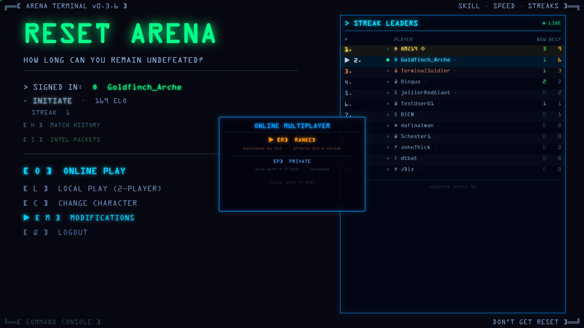 RESET ARENA — gameplay screenshot 2