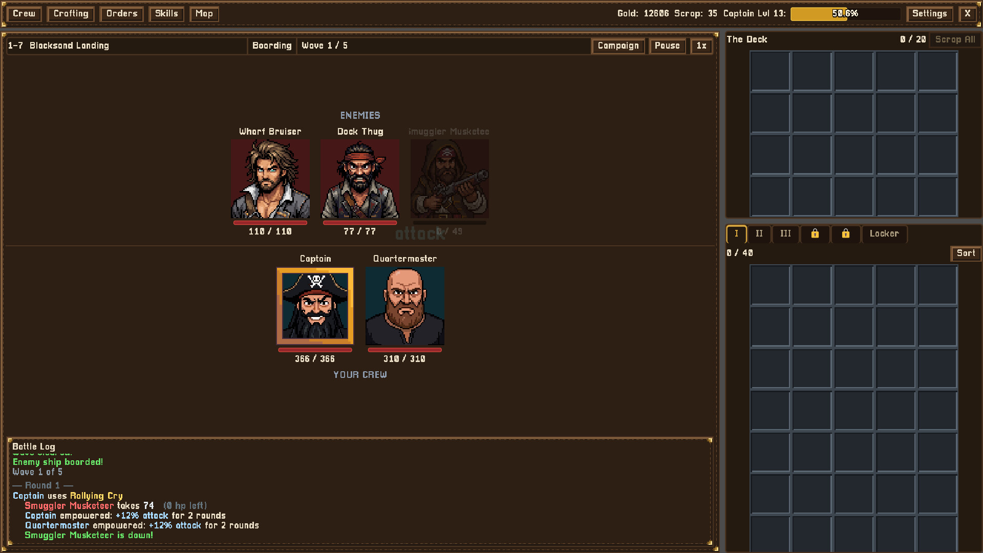 Cursed Waters: Idle RPG — gameplay screenshot 4