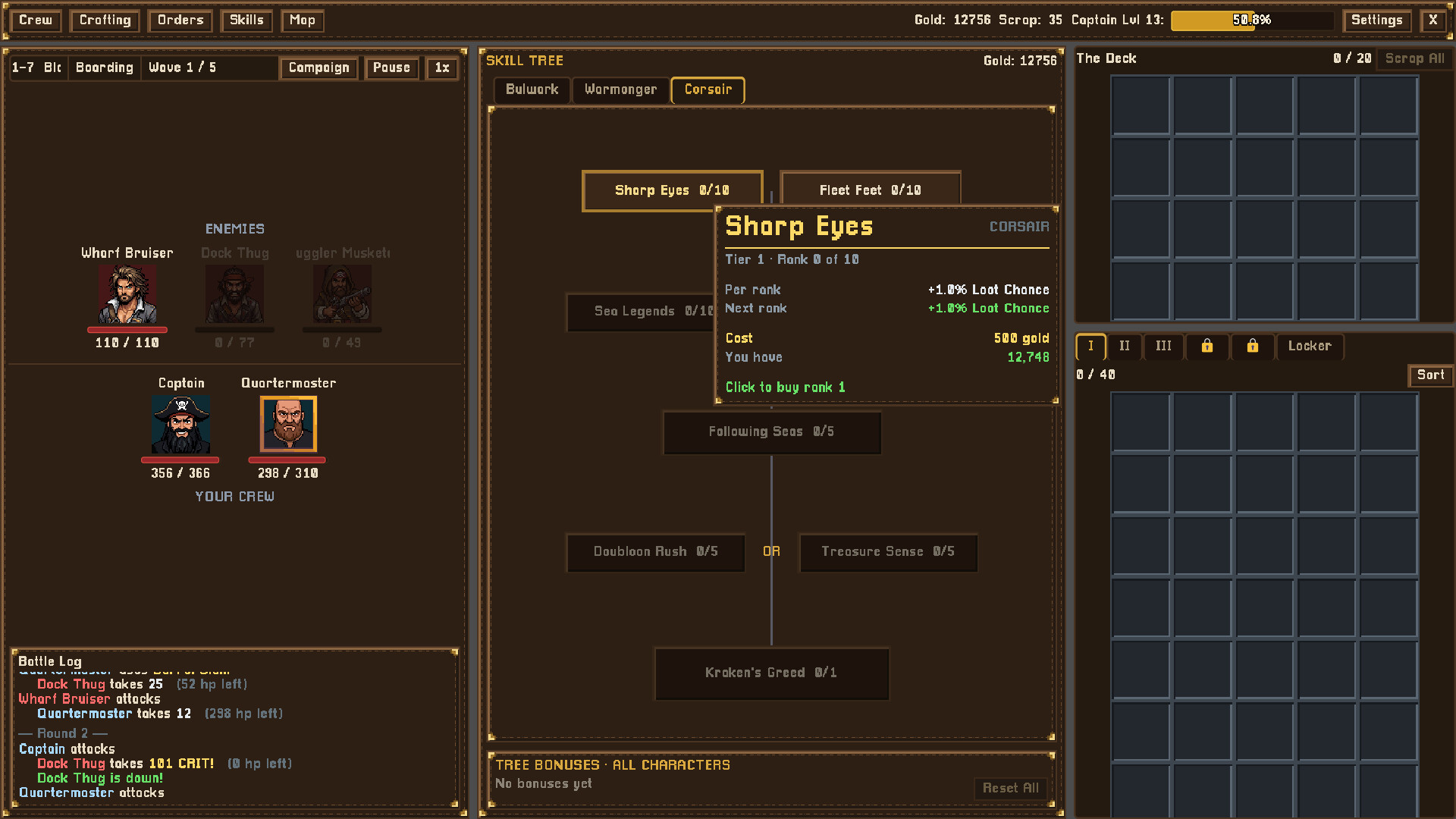 Cursed Waters: Idle RPG — gameplay screenshot 5