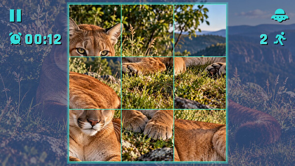 Puzzle Wild Cats screenshot 2