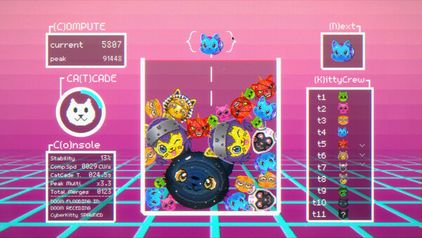 CyberKitty: Neon Merge 스크린샷 2