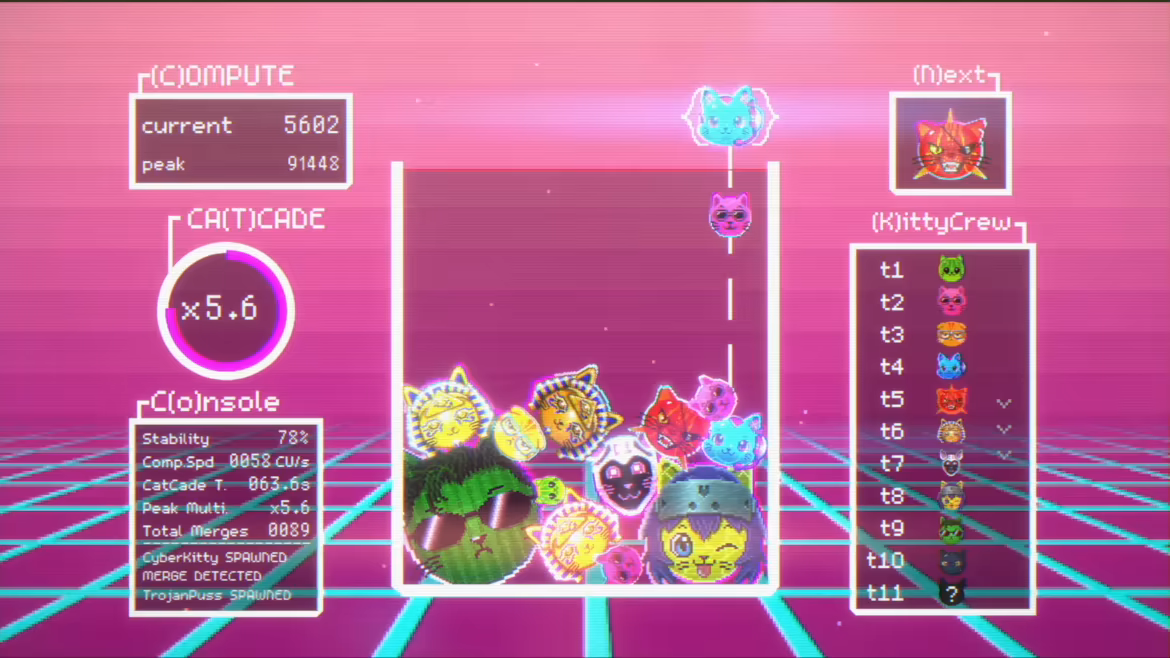 CyberKitty: Neon Merge video 3