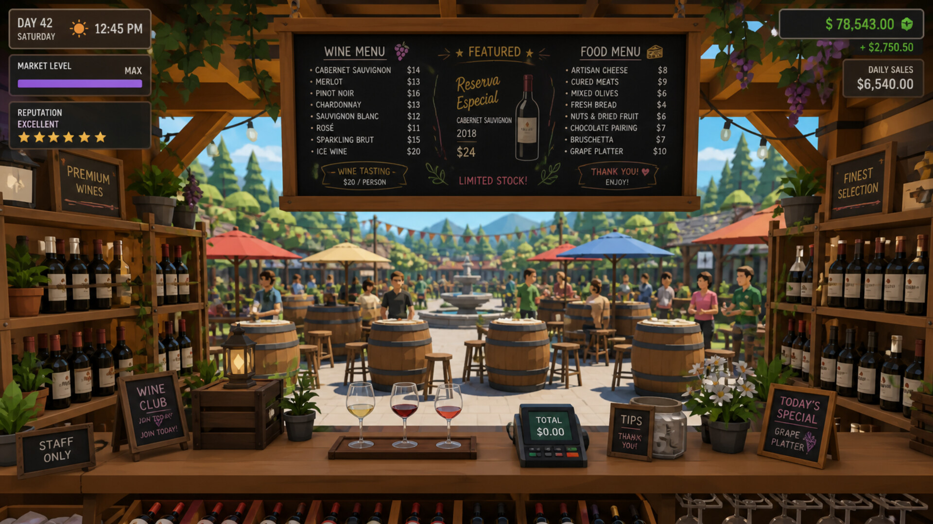 Outdoor Wine Market Simulator screenshot 4