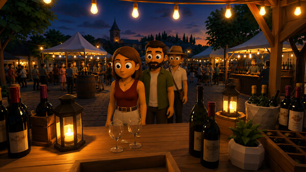 Outdoor Wine Market Simulator 스크린샷 2