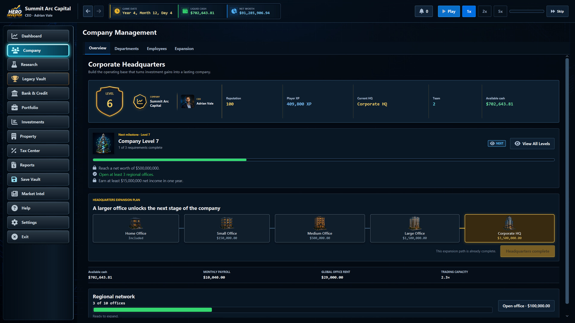 Hero Investor: Business Tycoon screenshot 3