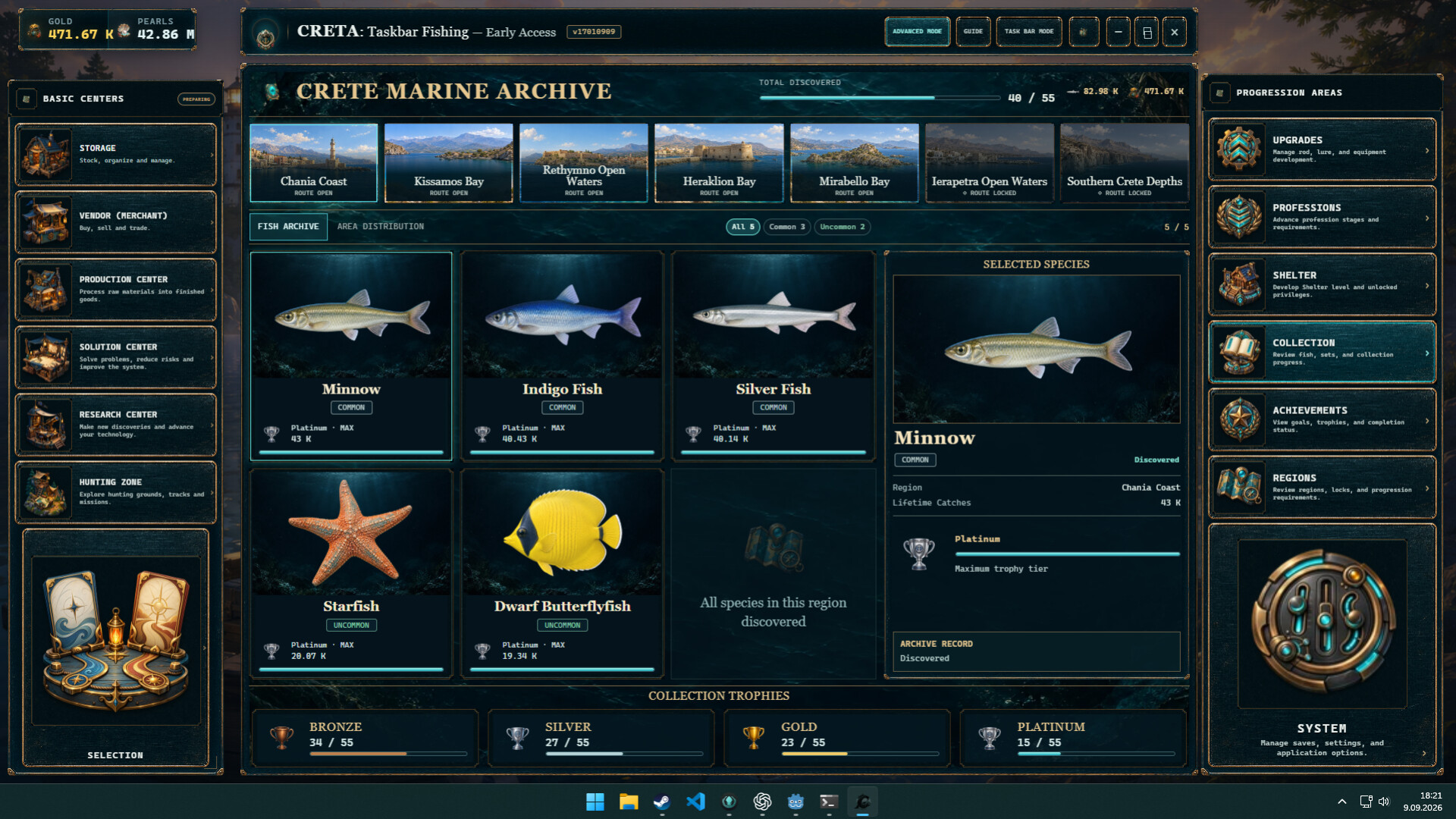 CRETA: Taskbar Fishing screenshot 5