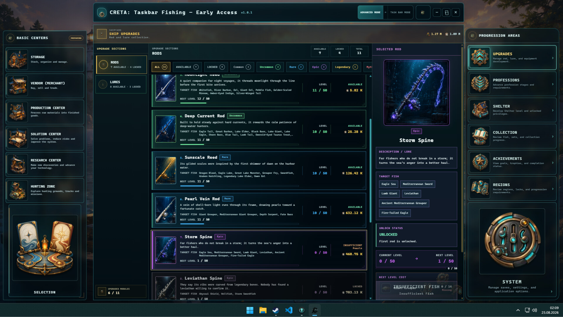 CRETA: Taskbar Fishing screenshot