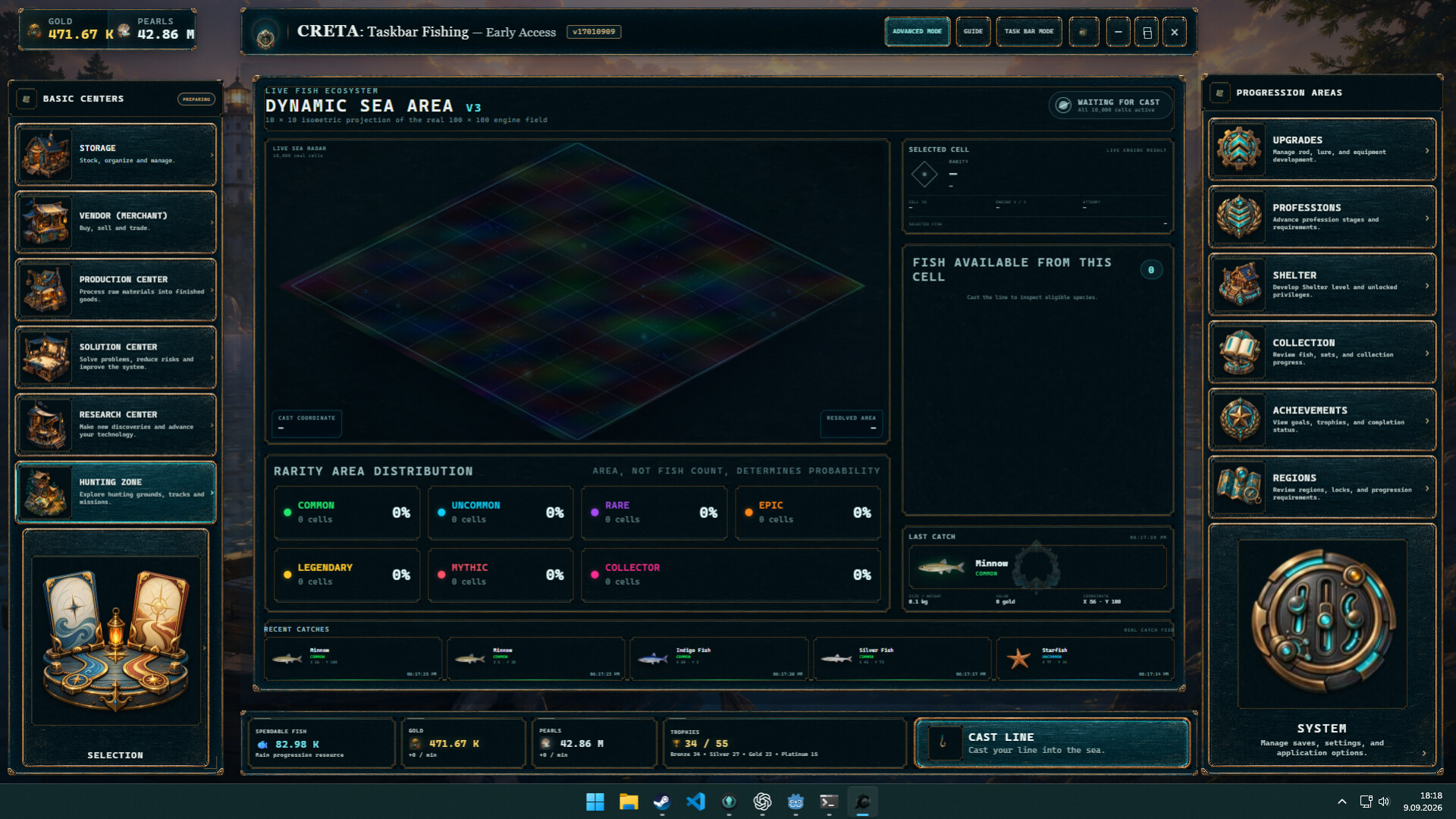 CRETA: Taskbar Fishing screenshot 6