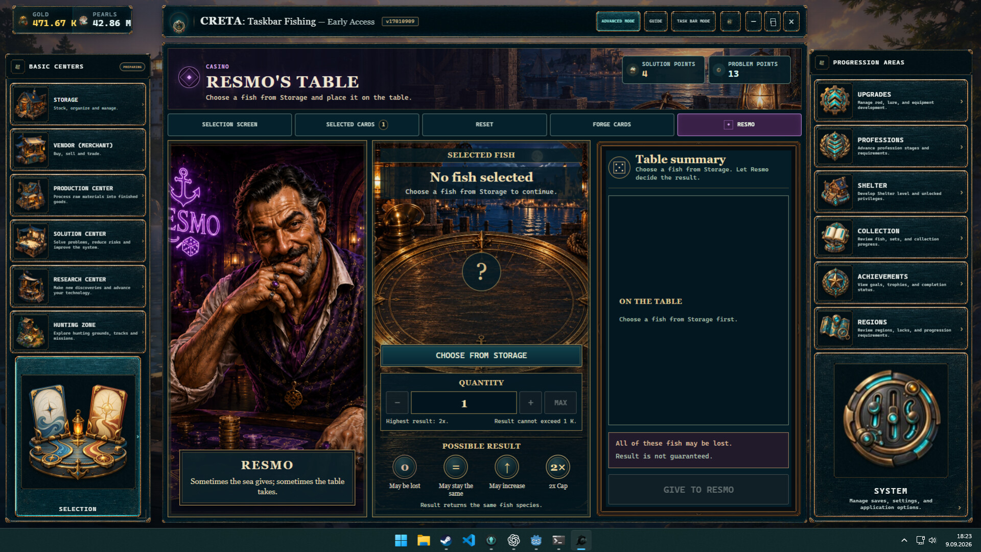 CRETA: Taskbar Fishing screenshot #10