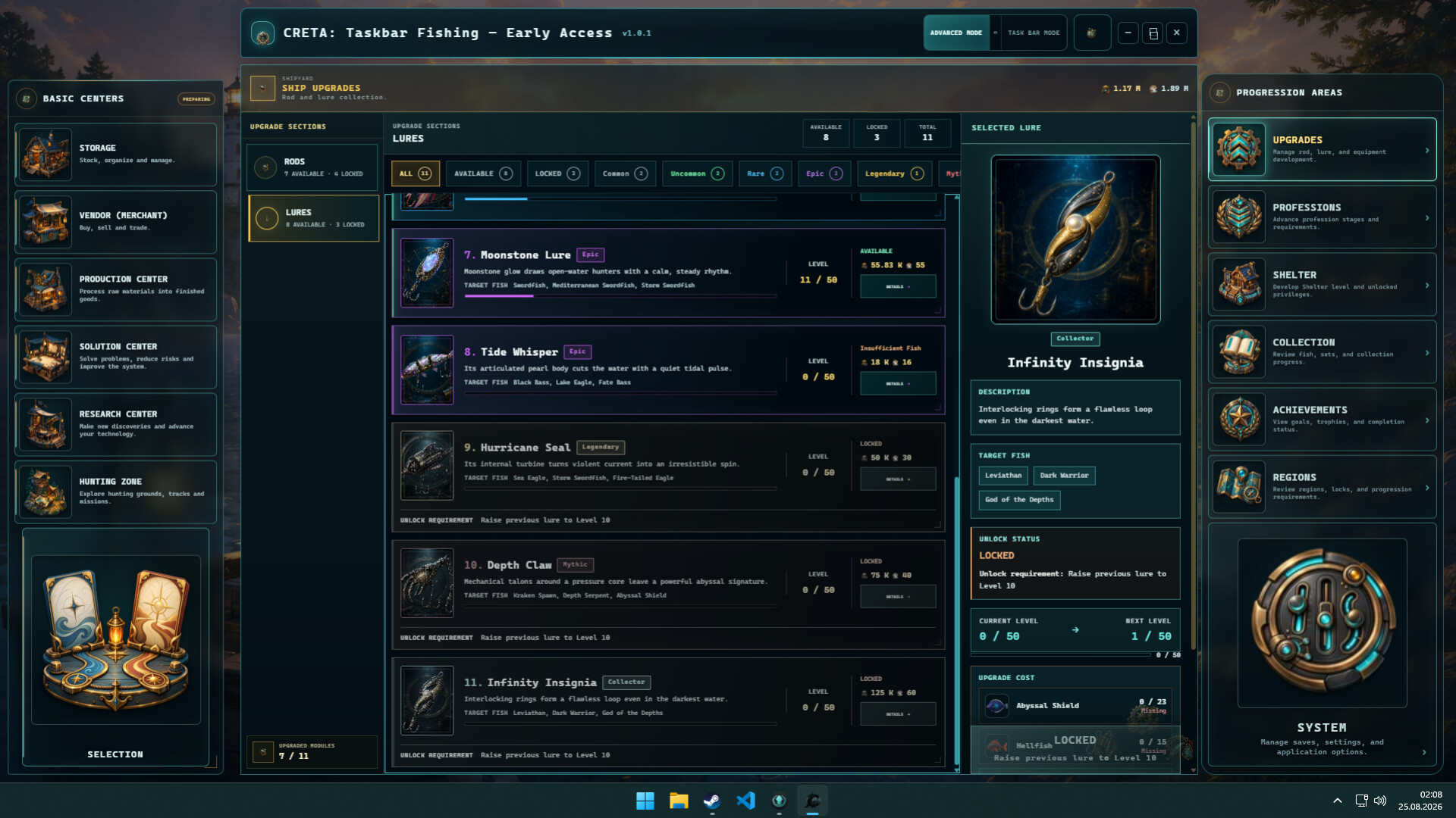 CRETA: Taskbar Fishing screenshot