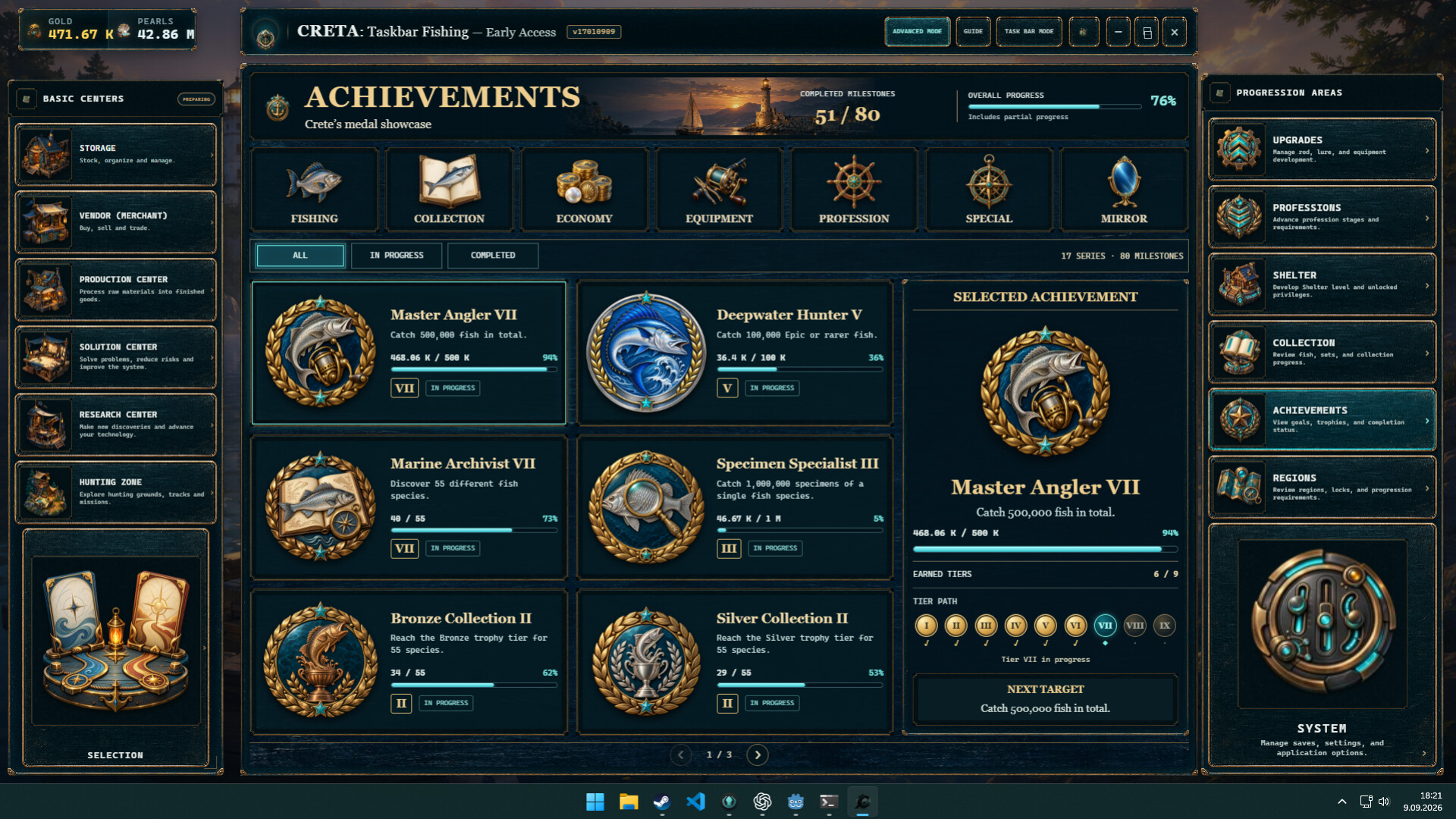 CRETA: Taskbar Fishing screenshot 8