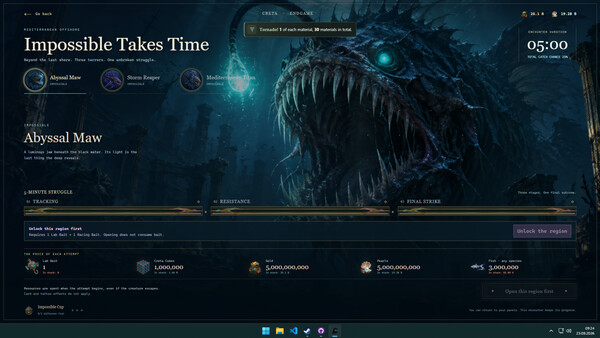 CRETA: Taskbar Fishing screenshot 1
