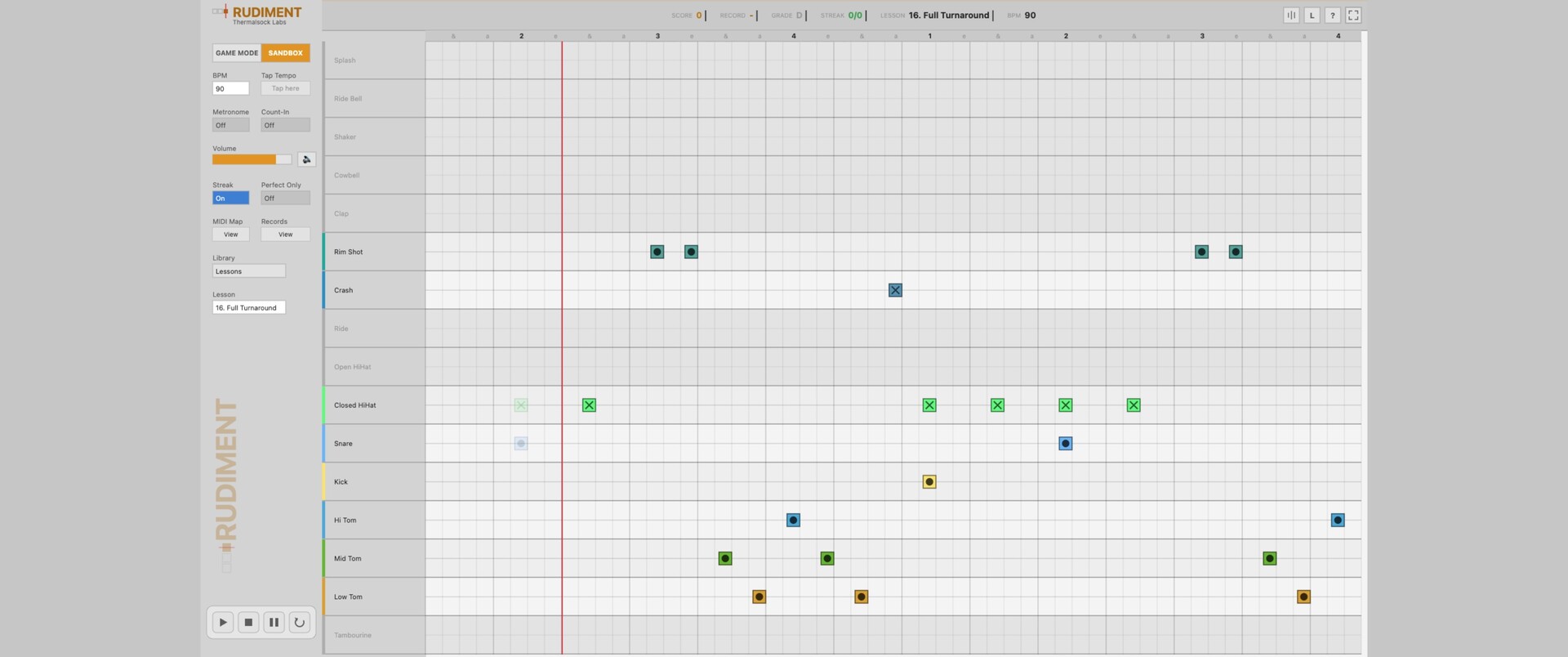 Rudiment screenshot