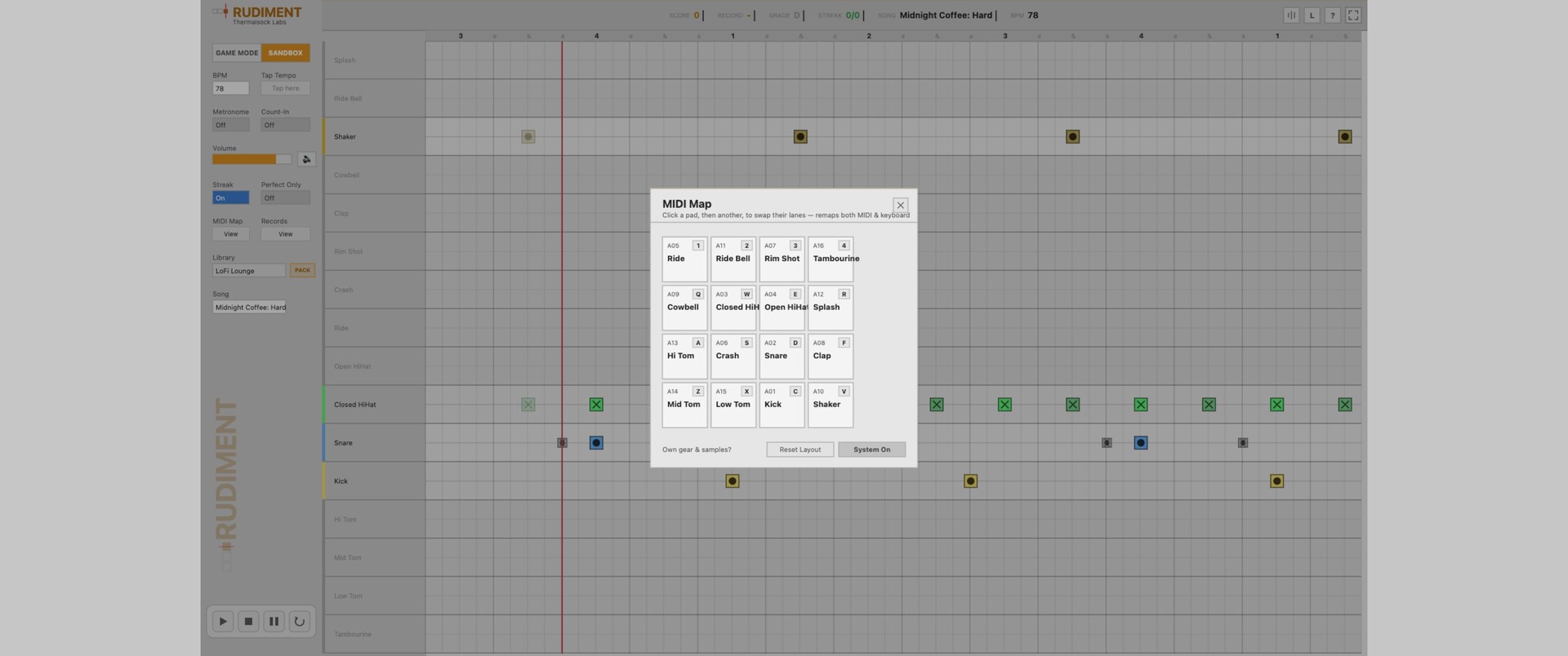 Rudiment screenshot