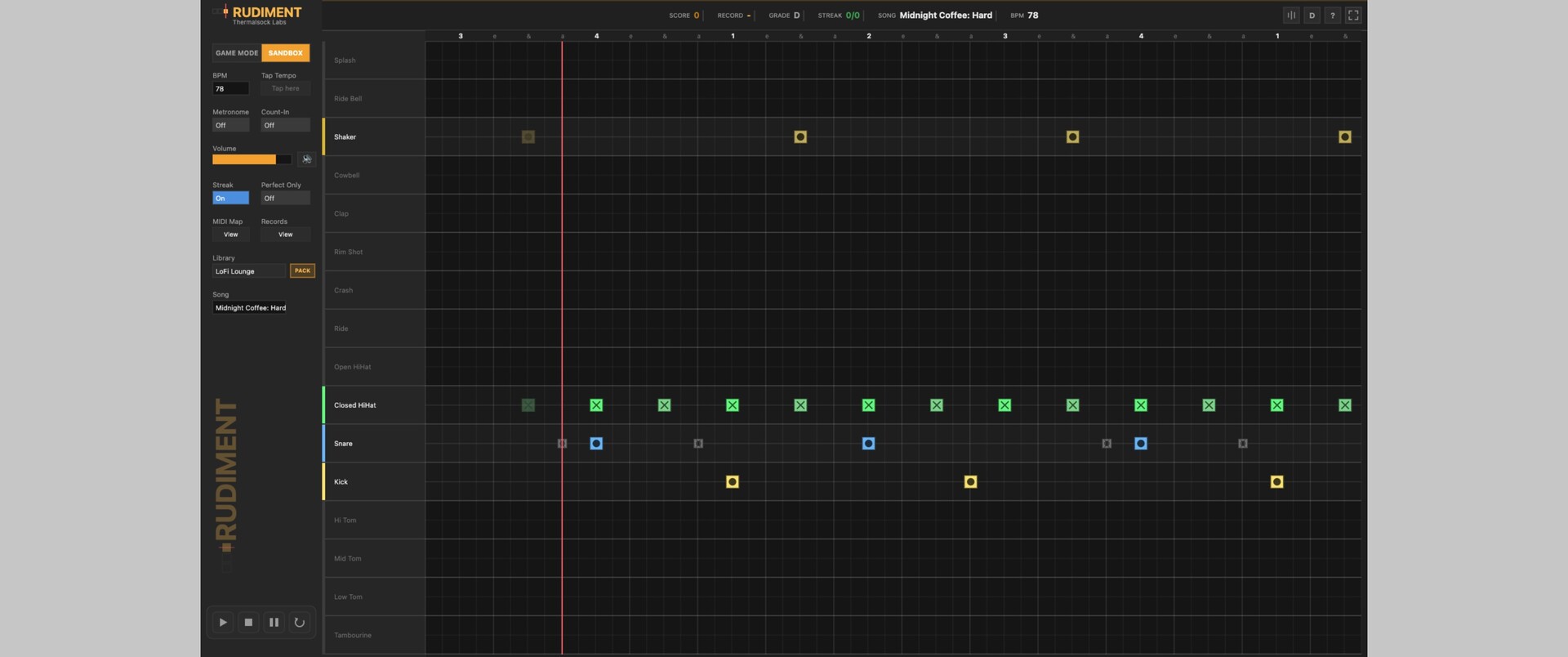 Rudiment screenshot