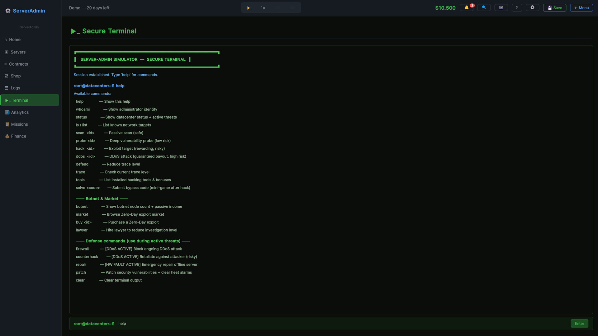 Server-Admin Simulator screenshot 5