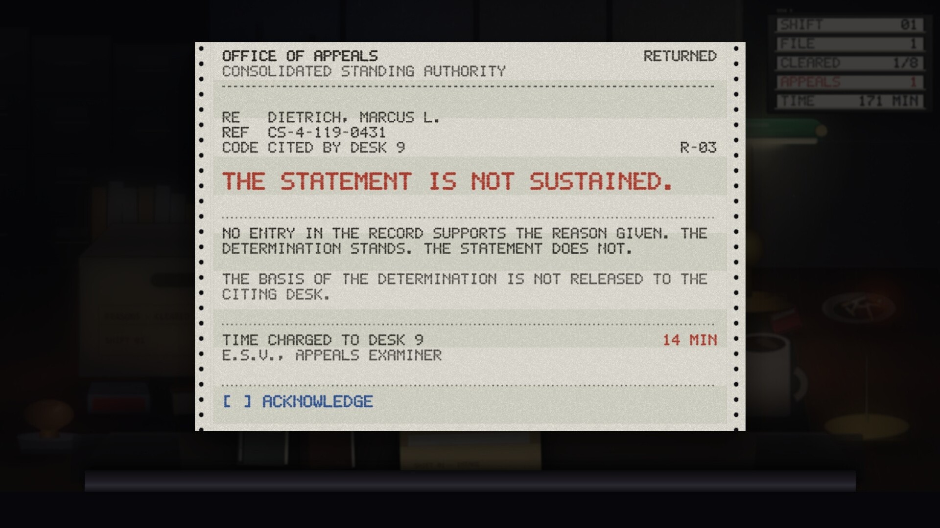 Adverse Action screenshot