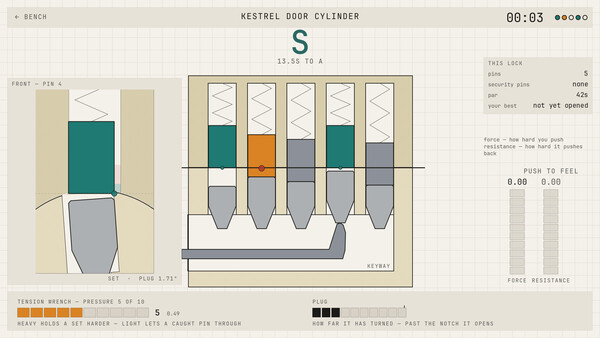 Screenshot of Shear line