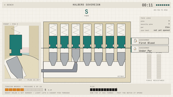 Screenshot of Shear line