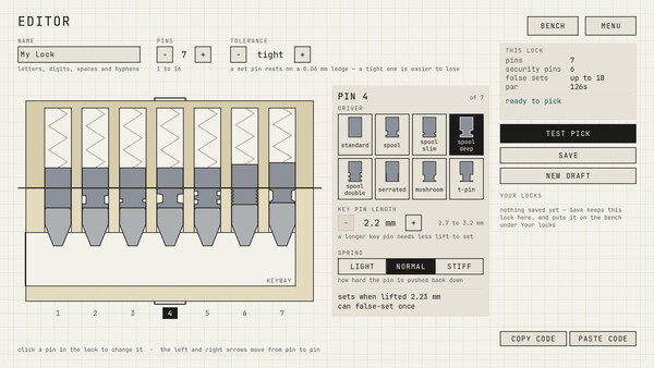 Screenshot of Shear line